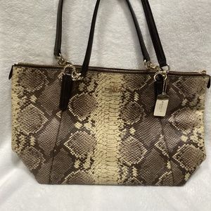 Coach Python Ava tote